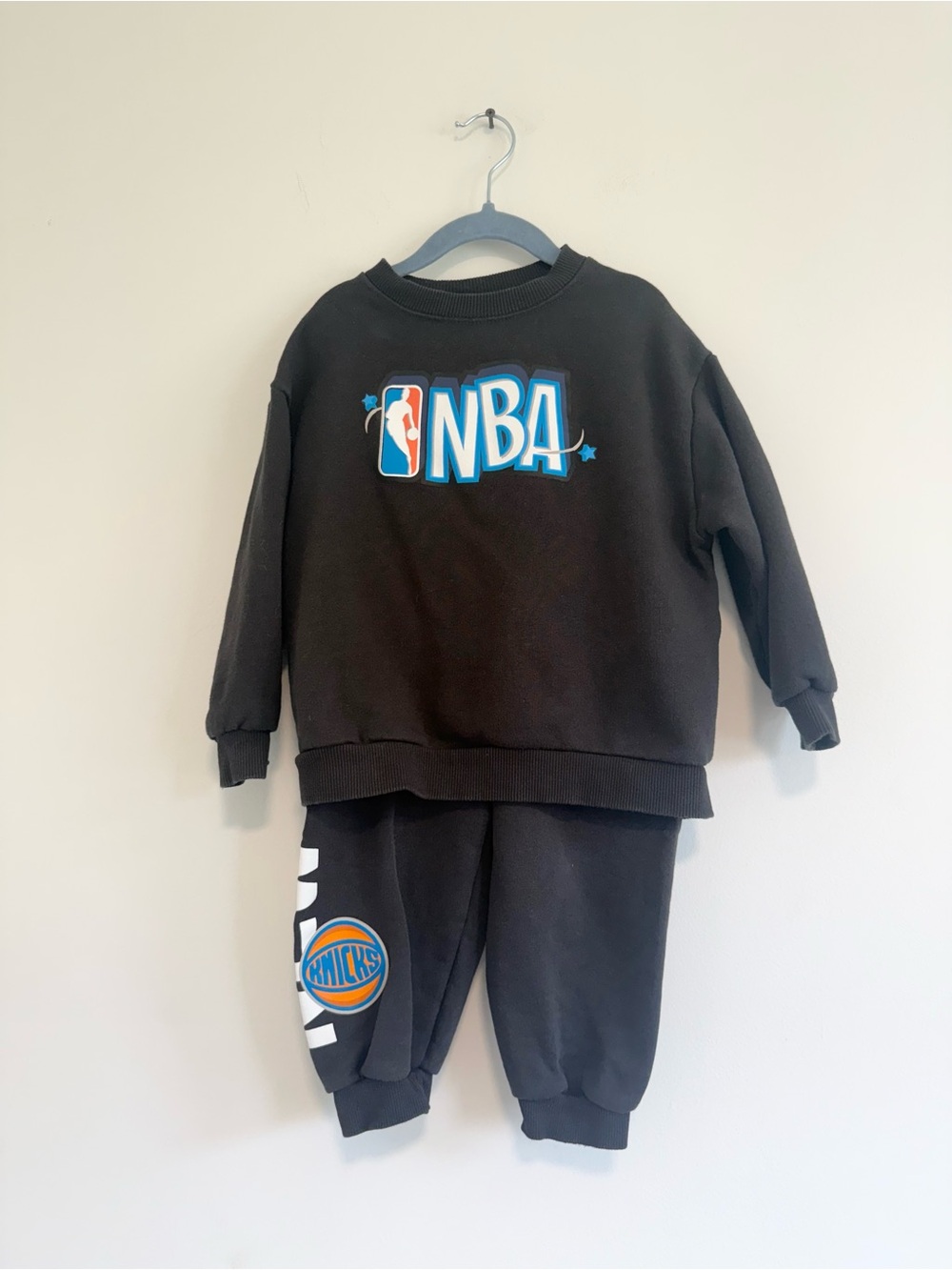 Zara NBA Black Sweatshirt and Joggers Set 4 years